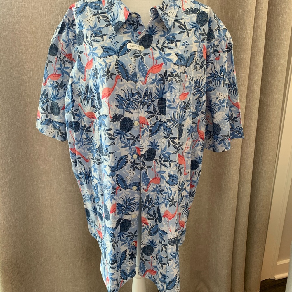 IZOD 3XL Button Down Shirt Flamingo